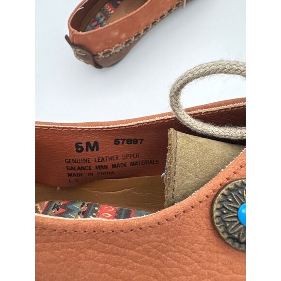 Vintage Hush Puppies Womens 5M Casual Two-Tone Leather Moccasins - Picture 7 of 7